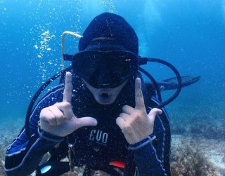  Schilder beim Tauchen 